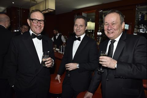 Former Debenhams chief Rob Templeman (far right) was among the revellers